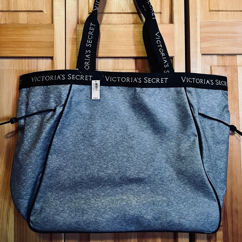 NWT - Black/Gray Victoria Secret tote